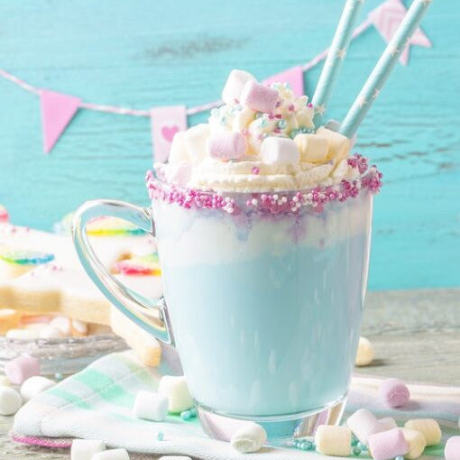 Blue Color Changing White Hot Chocolate Mix