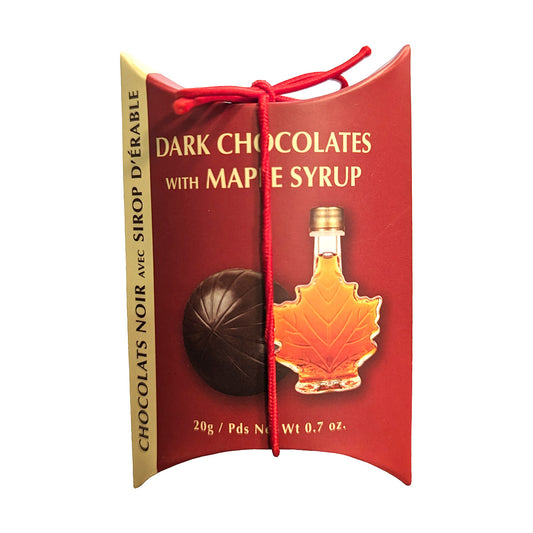 Dark Chocolates with Maple Syrup Pillow Box