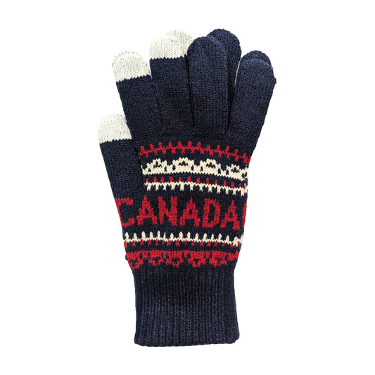 Canada Navy Texting Gloves