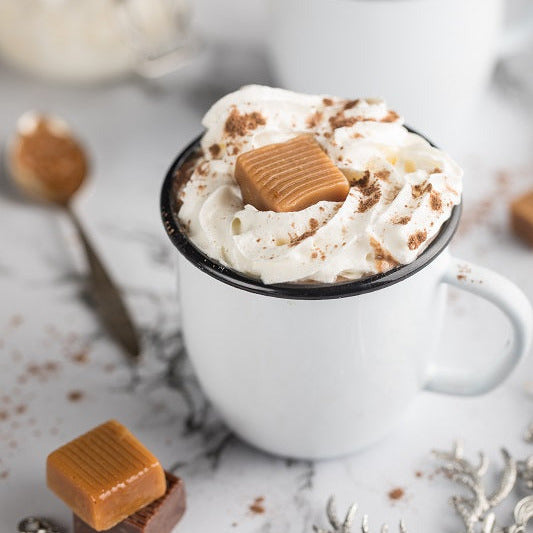 No Sugar Added Salted Caramel Hot Chocolate Mix